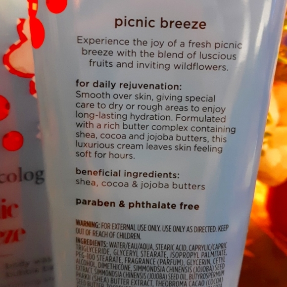 🆕️❣LAST 1❣ "PICNIC BREEZE" BODYCOLOGY BODY WASH SET~ FREE BODY PUFF - Picture 5 of 7